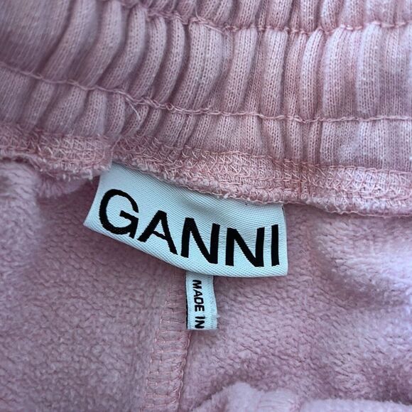Ganni pink shorts athletic sweatshirts size M - Picture 4 of 6